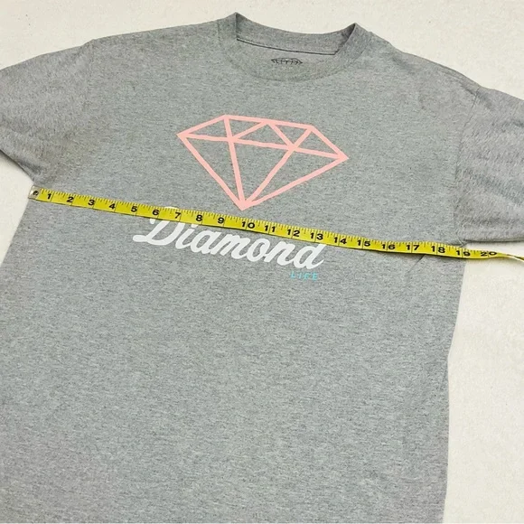 Diamond Supply Co. Women’s Medium  ’Diamond Life’ Gray Long Sleeve Tee Shirt - Picture 7 of 9